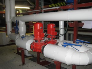 Diámetros de tuberías de vapor en plantas industriales.